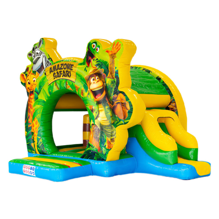 Bouncedome met slide Amazone Safari